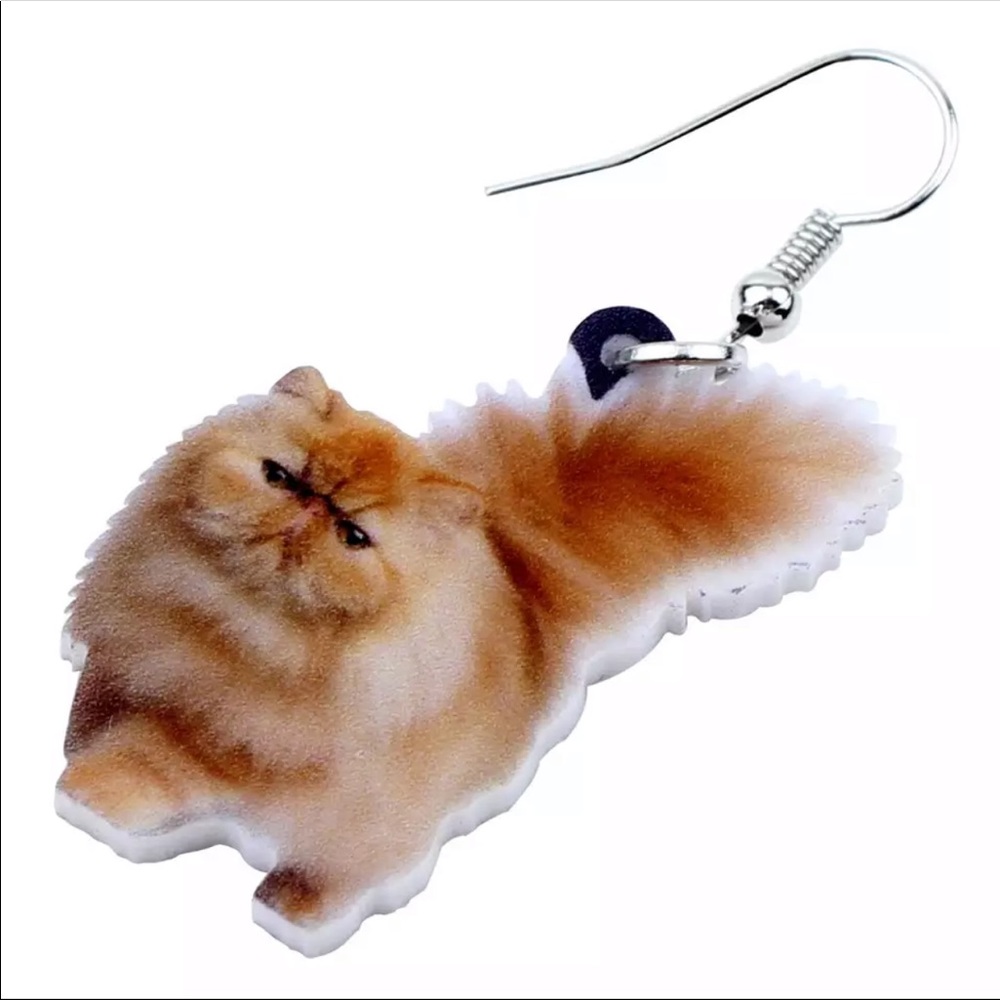 Orange Long Hair Cat Earrings Bundle N Save!!🐱🐱